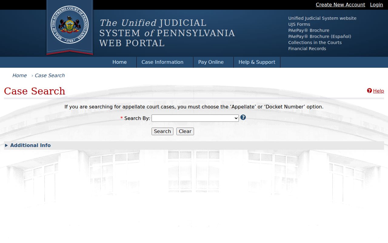 Wilkes-Barre residents directory Pennsylvania UJS case search