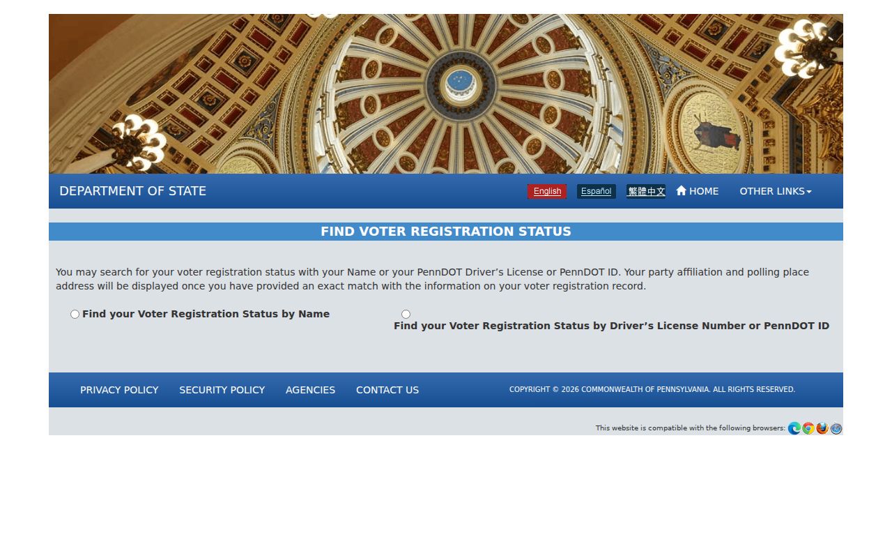 Wilkes-Barre residents directory Pennsylvania voter status search