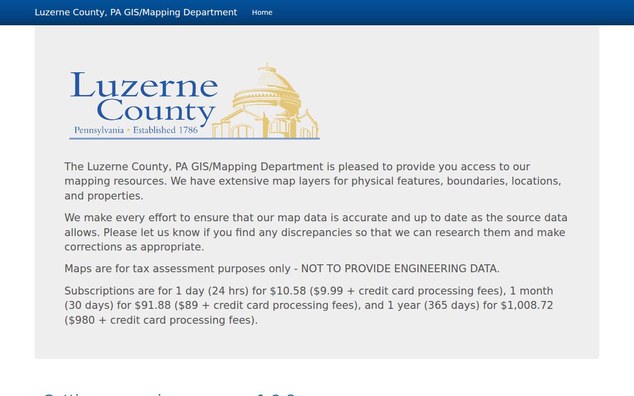 Wilkes-Barre neighbors Luzerne County paid GIS portal